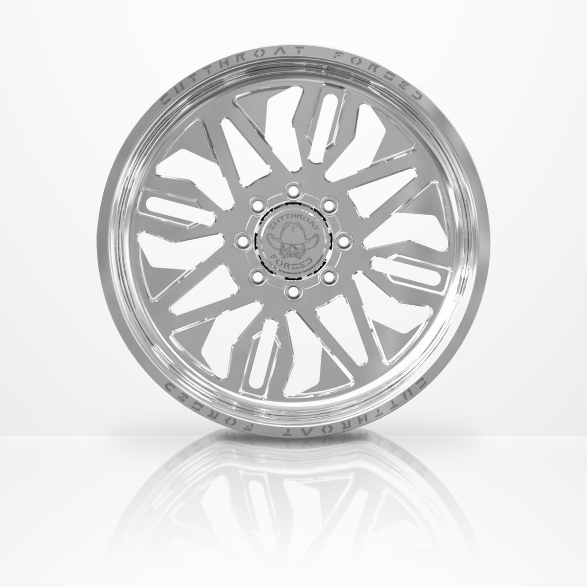 CTF05S Colts forged 1-piece truck wheel, 22-30 inch, face-on view