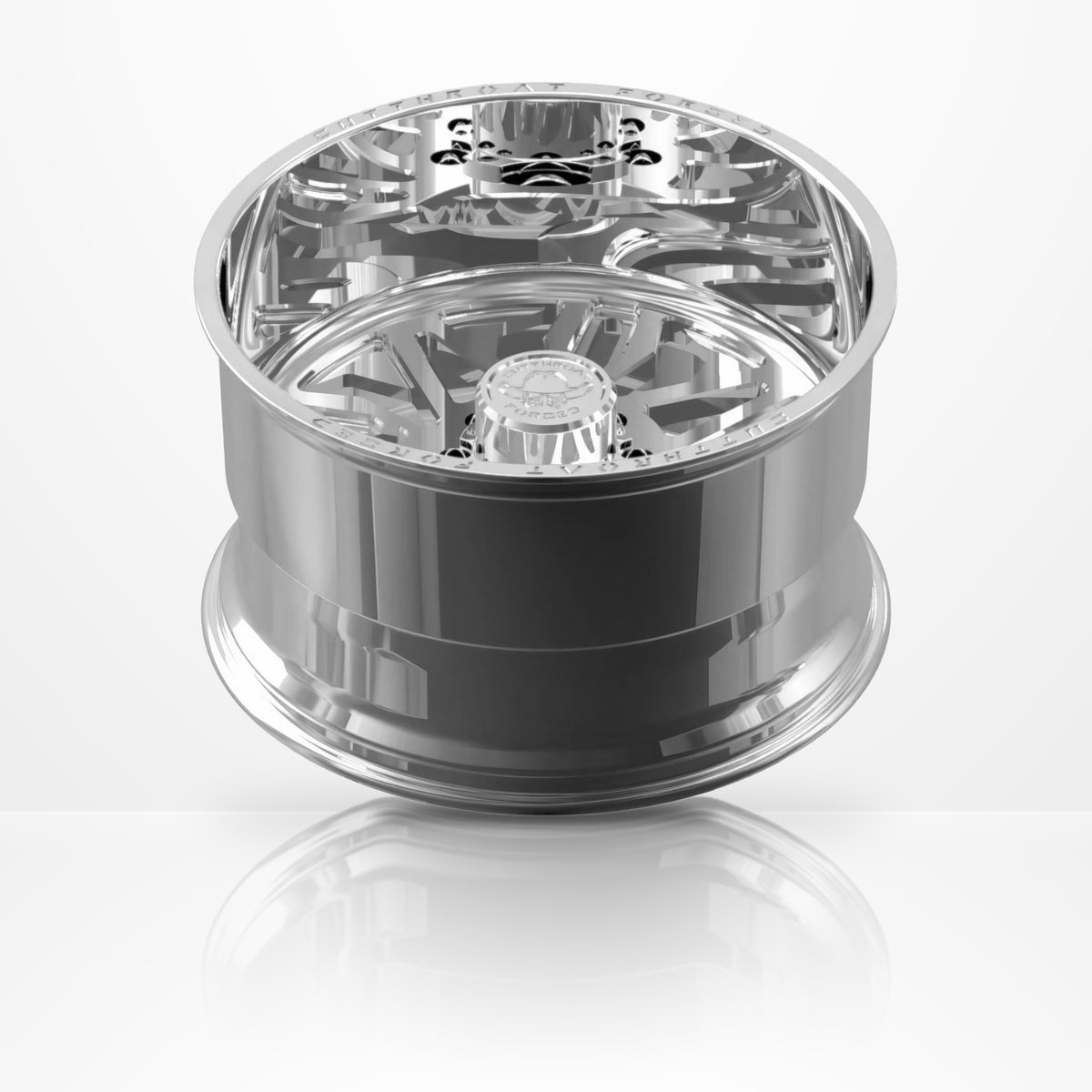 CTF05S Colts forged 1-piece truck wheel, 22-30 inch, rear view