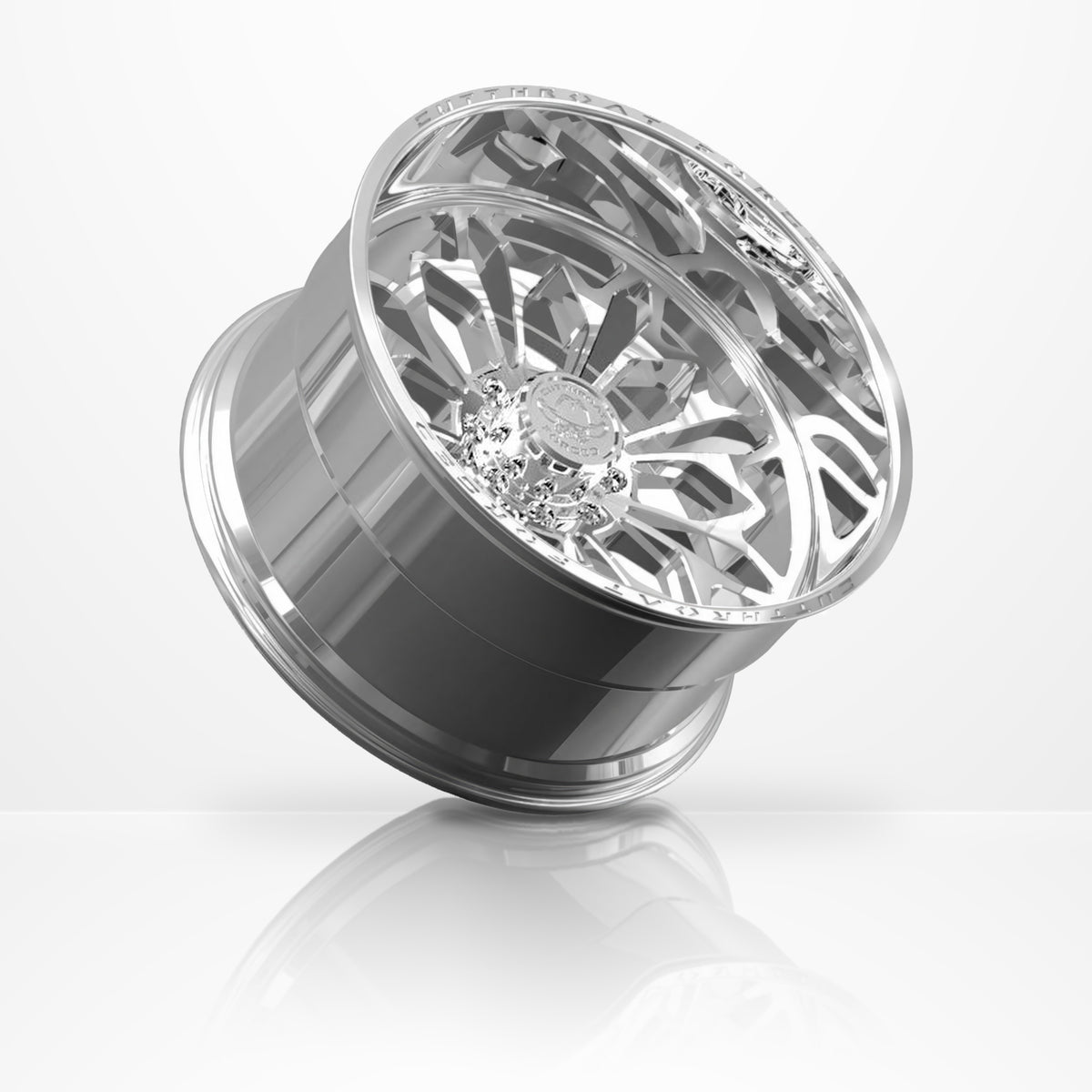 CTF09S Judgement forged 1-piece truck wheel, 22-30 inch, elevated view