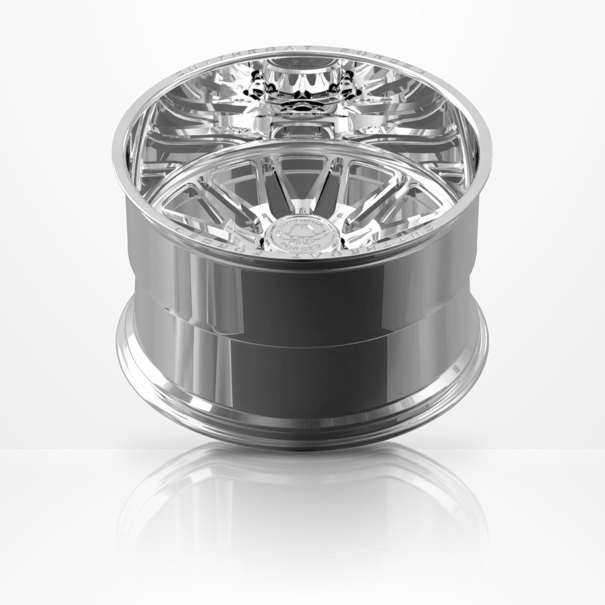 CTF12S Hostility forged 1-piece truck wheel, 22-30 inch, rear view