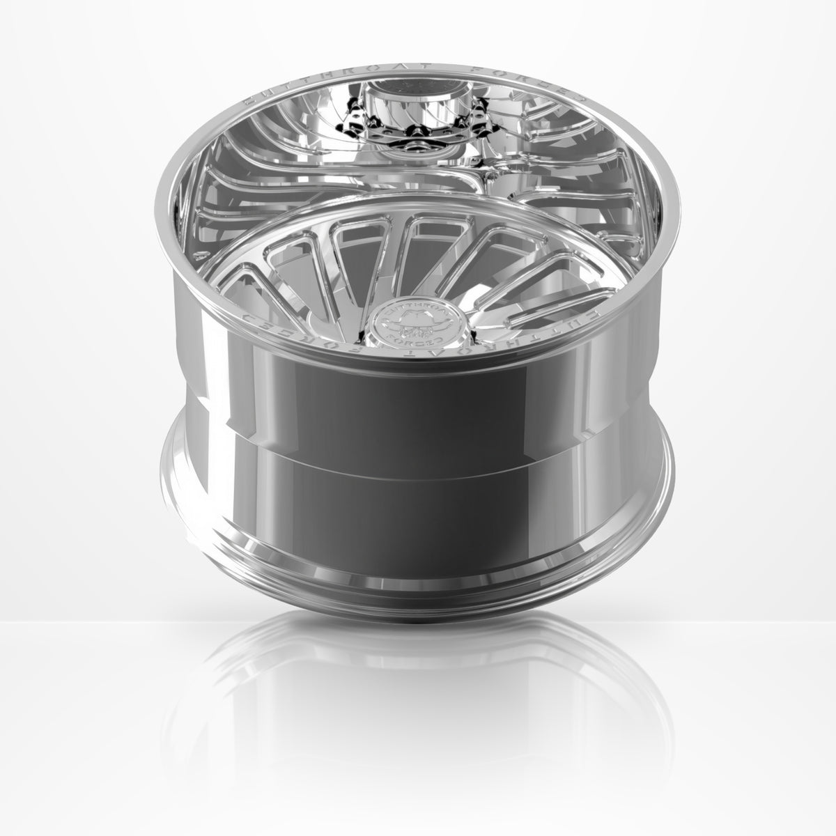 CTF13S Vendetta forged 1-piece truck wheel, 22-30 inch, rear view